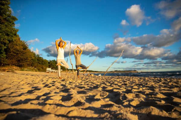 Yoga am Strand